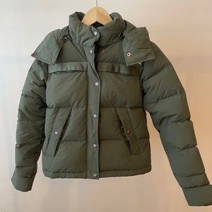 The North Face Green Cropped Women’s Puffer Jacket